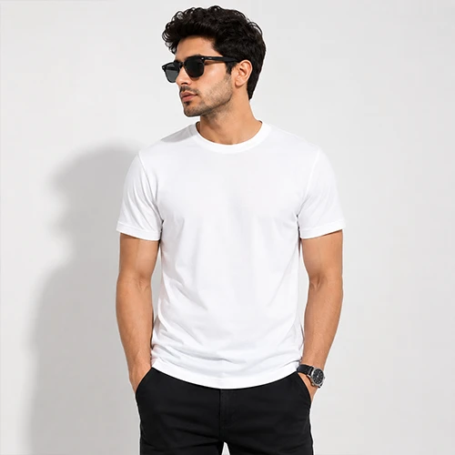 Men's Essential Crew Neck T-Shirt - White